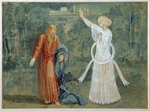 Christus in Gethsemane, Eind 1840s door Alexander Andreyevich Ivanov
