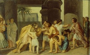 Jozef onthult zich aan zijn broers, 1830s door Alexander Andreyevich Ivanov
