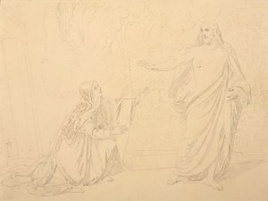 Noli me tangere, 1835 door Alexander Andreyevich Ivanov