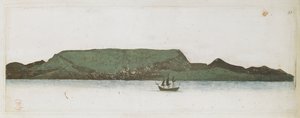 Endeavour, voor de kust van Tierra del Fuego door Alexander Buchan