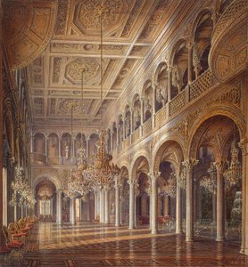 Interieurs van de Kleine Hermitage, De Paviljoenhal door Alexander Chrisophorovich Kolb