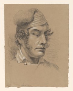 Hoofd van een man, naar rechts door Alexander Cranendoncq