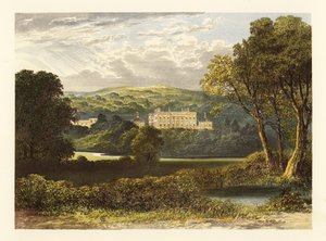 Denton Hall, Yorkshire, Engeland. door Alexander Francis (after) Lydon