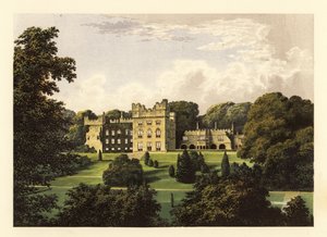 Hutton Hall, Cumbria, Engeland, 1880 (gravure)