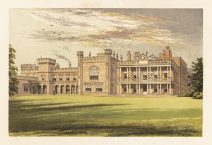 Knowsley Hall, Lancashire, Engeland.,1880