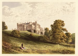 Lambton Castle., County Durham, Engeland.,1880 door Alexander Francis (after) Lydon