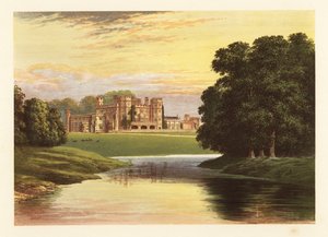 Sundorne Castle, Shropshire, Engeland, 1880 (gravure)