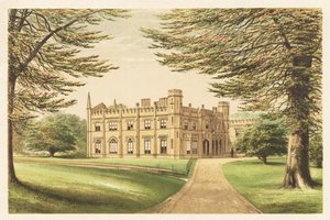 Thrybergh Park, Yorkshire, Engeland. 1880 (gravure)