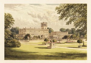 Trentham Hall, Staffordshire, Engeland, 1880