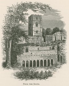 Fountains Abbey, vanuit het zuiden door Alexander Francis Lydon