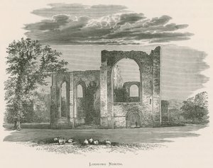 Furness Abbey, kijkend naar het noorden door Alexander Francis Lydon