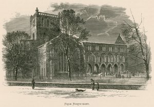 Jedburgh Abbey, Vanuit het Noordoosten door Alexander Francis Lydon