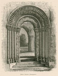 Jedburgh Abbey, Nieuwe Zuidelijke Deur door Alexander Francis Lydon