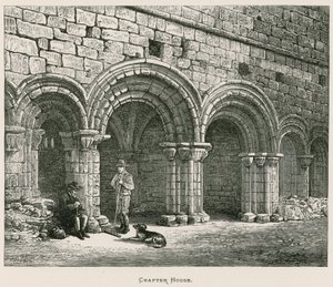 Kirkstall Abbey, kapittelzaal door Alexander Francis Lydon