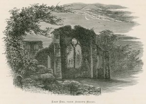Netley Abbey, oostkant, vanaf het huis van de abt door Alexander Francis Lydon