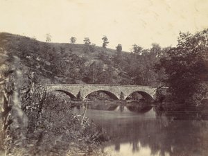 Antietam-brug, op de Sharpsburg en Boonsboro Turnpike, nr. 1, september 1862, 1862 door Alexander Gardner
