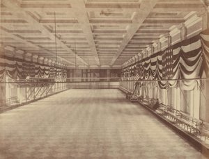 Interieur van de balzaal voor Lincoln