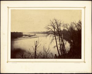 [Uitzicht op de Kansas rivier bij Stranger, Kansas].