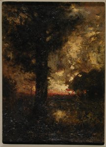 Landschap met figuur, ca. 1890
