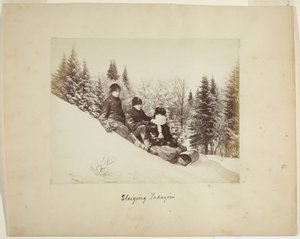 Rodelen, ca. 1873 door Alexander Henderson