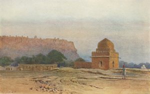 Fort Gwalior voor zonsopgang, c1880 1905 door Alexander Henry Hallam Murray