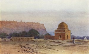 Gwalior Fort voor zonsopgang door Alexander Henry Hallam Murray