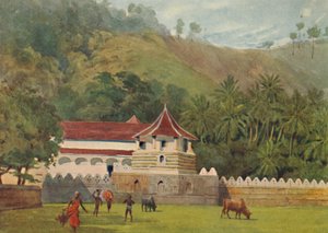 De Tempel van de Tand, Kandy - Exterieur door Alexander Henry Hallam Murray