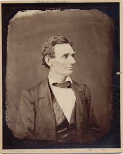 Abraham Lincoln (1809-65), 16e president van de VS, kopie naar foto door Alexander Hesler, 1860 door Alexander Hesler