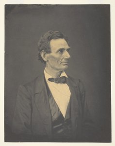 Abraham Lincoln, Springfield, Illinois door Alexander Hesler