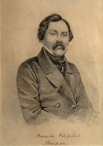 Portret van de schilder Vasily Fyodorovich Georg Wilhelm Timm 1820-1895