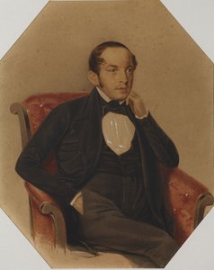 Vasily Petrovich Zubkov 1799-1862, 1846 door Alexander Ivanovich Klünder