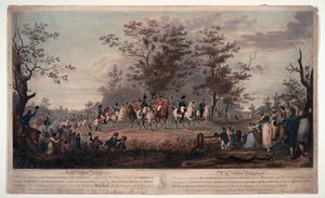 Frederik Willem III van Pruisen - De geallieerde vorsten inspecteren Hyde Park in 1814 door Alexander Ivanovich Sauerweid