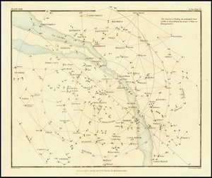 1822 - Alexander Jamieson - De manier om de belangrijkste sterren te vinden die zichtbaar zijn in Groot-Brittannië door middel van lijnen of driehoeksmeting door Alexander Jamieson