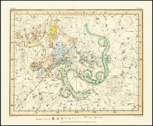 1822 - Alexander Jamieson - Ursa Minor - Kleine Beer toont ook Cassiopeia, Draco  Cepheus door Alexander Jamieson