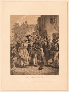 De Persbende: Het grijpen van een Waterman op Tower Hill op de ochtend van zijn huwelijk door Alexander Johnston