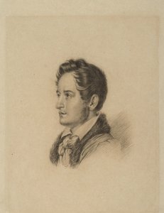 Portret van de auteur Alexander Herzen 1812-1870, ca 1836 door Alexander Lavrentievich Vitberg