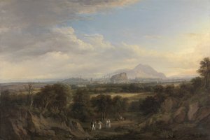 Een Uitzicht op Edinburgh vanuit het Westen, c.1822-26 door Alexander Nasmyth