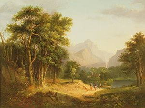 Hooglandschap met Figuren