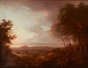 Uitzicht op Edinburgh vanaf Blackford Hill door Alexander Nasmyth