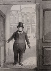 Ingangspoort, British Museum, Holborn, Londen, ca. 1850