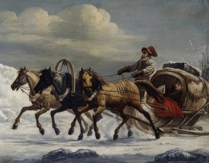 Troika. 1816 door Alexander Osipovich Orlowski