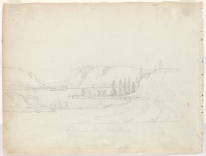 Hooglanden vanuit Newburgh [verso] door Alexander Robertson