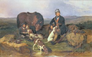 Korhoen jacht, 1848 door Alexander Rolfe
