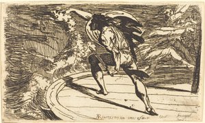 Cormar valt de geest van de wateren aan door Alexander Runciman