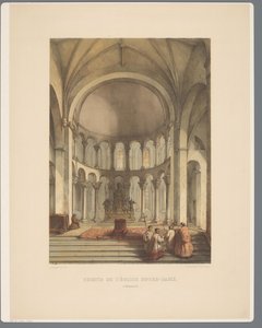 Interieur van Onze-Lieve-Vrouwe-Basiliek te Maastricht door Alexander Schaepkens