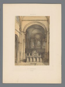 Interieur van Sint-Servaasbasiliek te Maastricht door Alexander Schaepkens