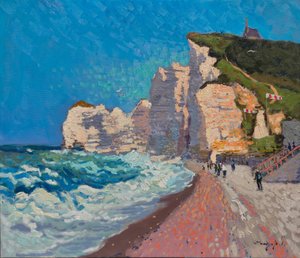 De kliffen van Etretat door Alexander Shandor