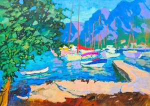 Levendige mediterrane haven