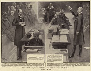 Het Oorlogskantoor Debat in het Hogerhuis