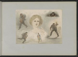 Figuurstudies door Alexander Ver Huell